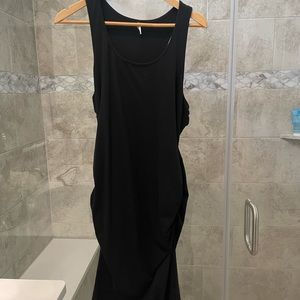 Black cotton stretch dress